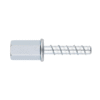 TOM. Betonschroef - verzinkt - m6x35 - koppelmoer m8/m10 - 50 stuks